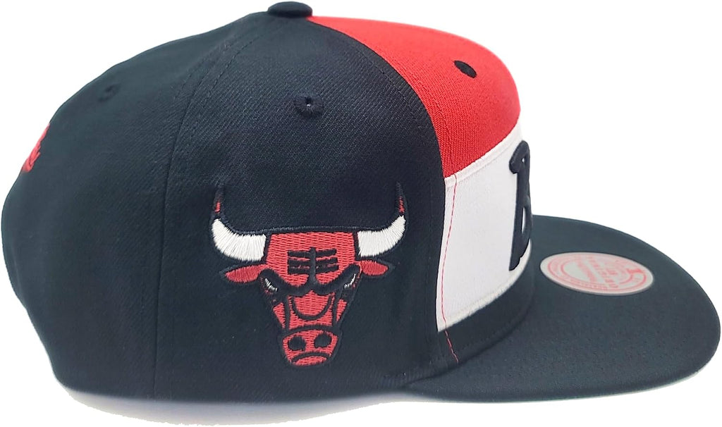 Mitchell & Ness Chicago Bulls New Retro Sport Script Black Red Era Snapback Hat Cap