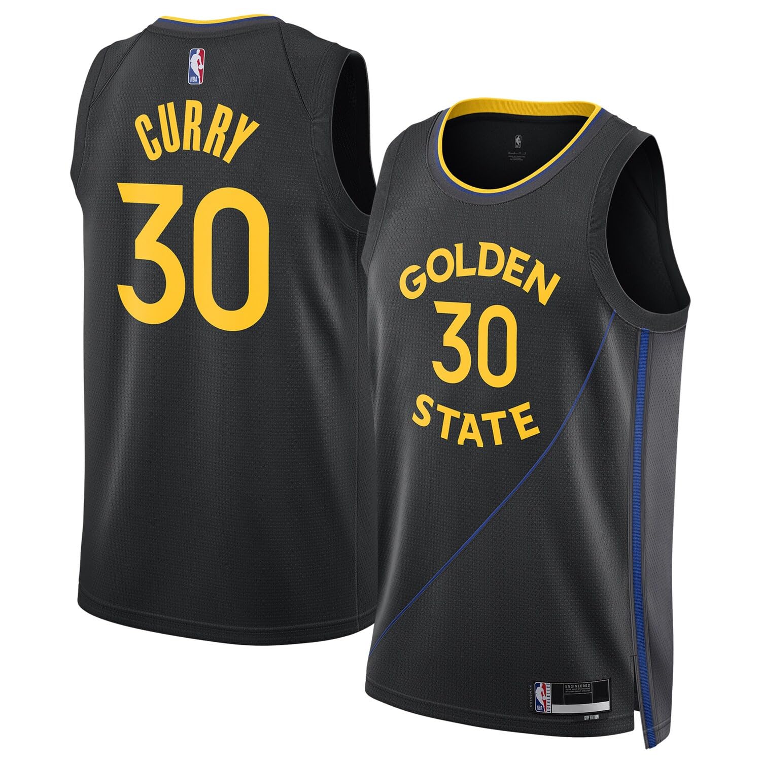 Stephen Curry Golden State Warriors NBA Kids Youth 8-20 Black Statement Edition Swingman Jersey