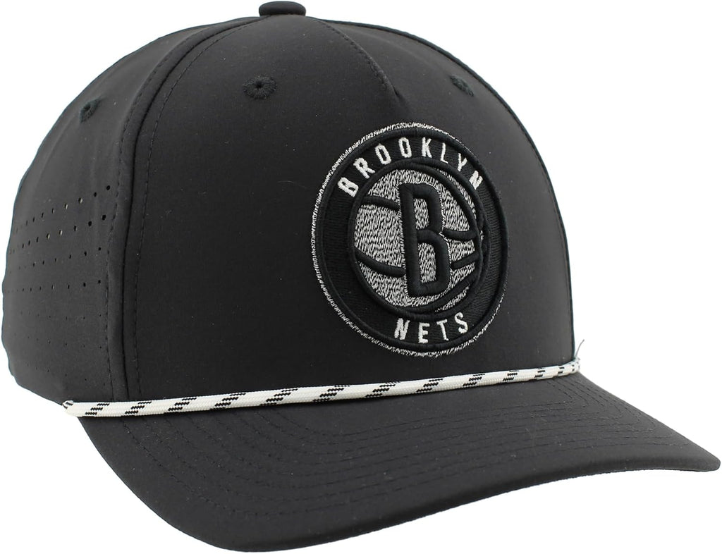 ZHATS NBA Unisex-Adult NBA Officially Licensed Rope Hat Snapback Performance Black