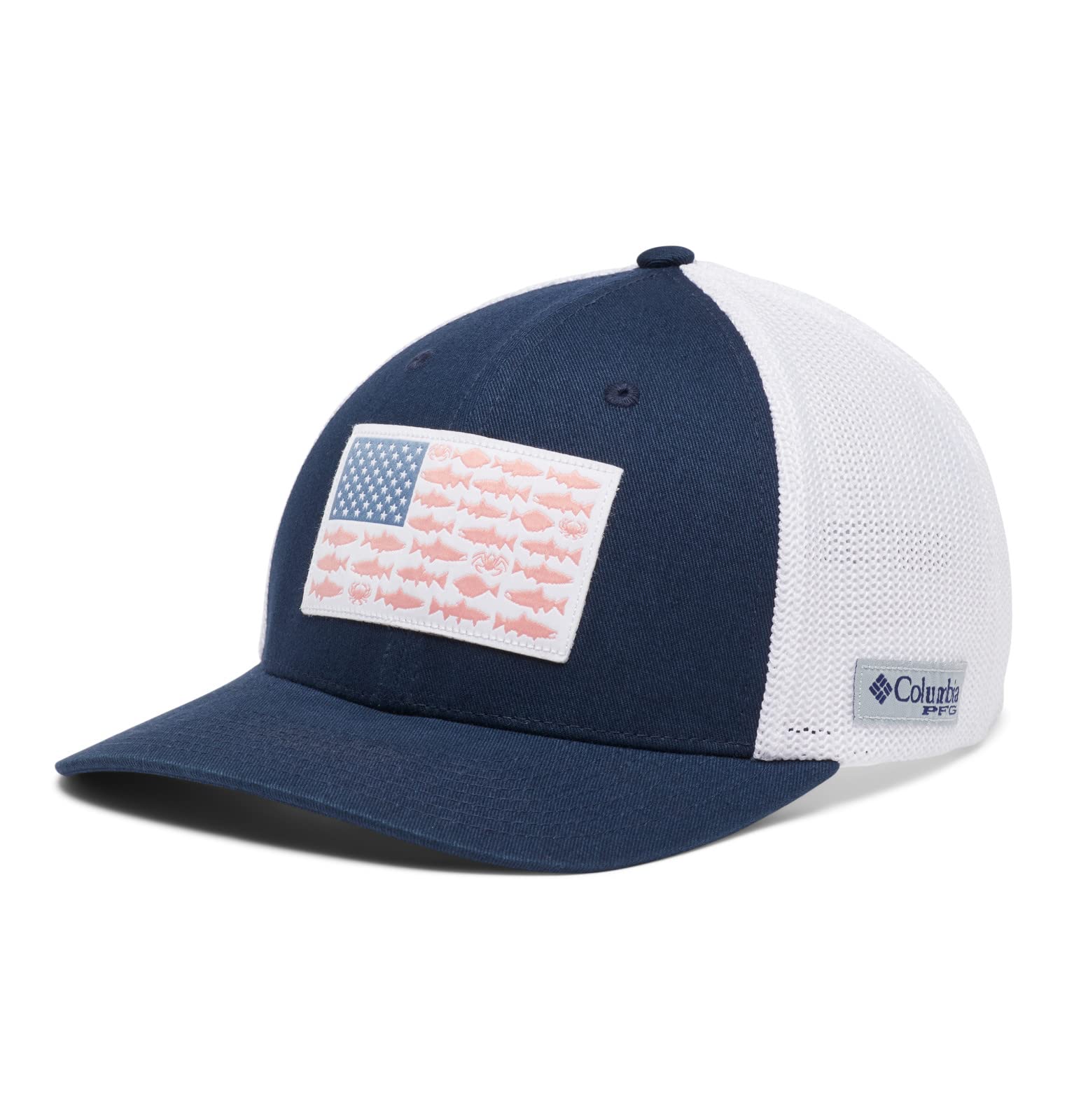 Columbia Unisex PFG Fish Flag Mesh Ball Cap