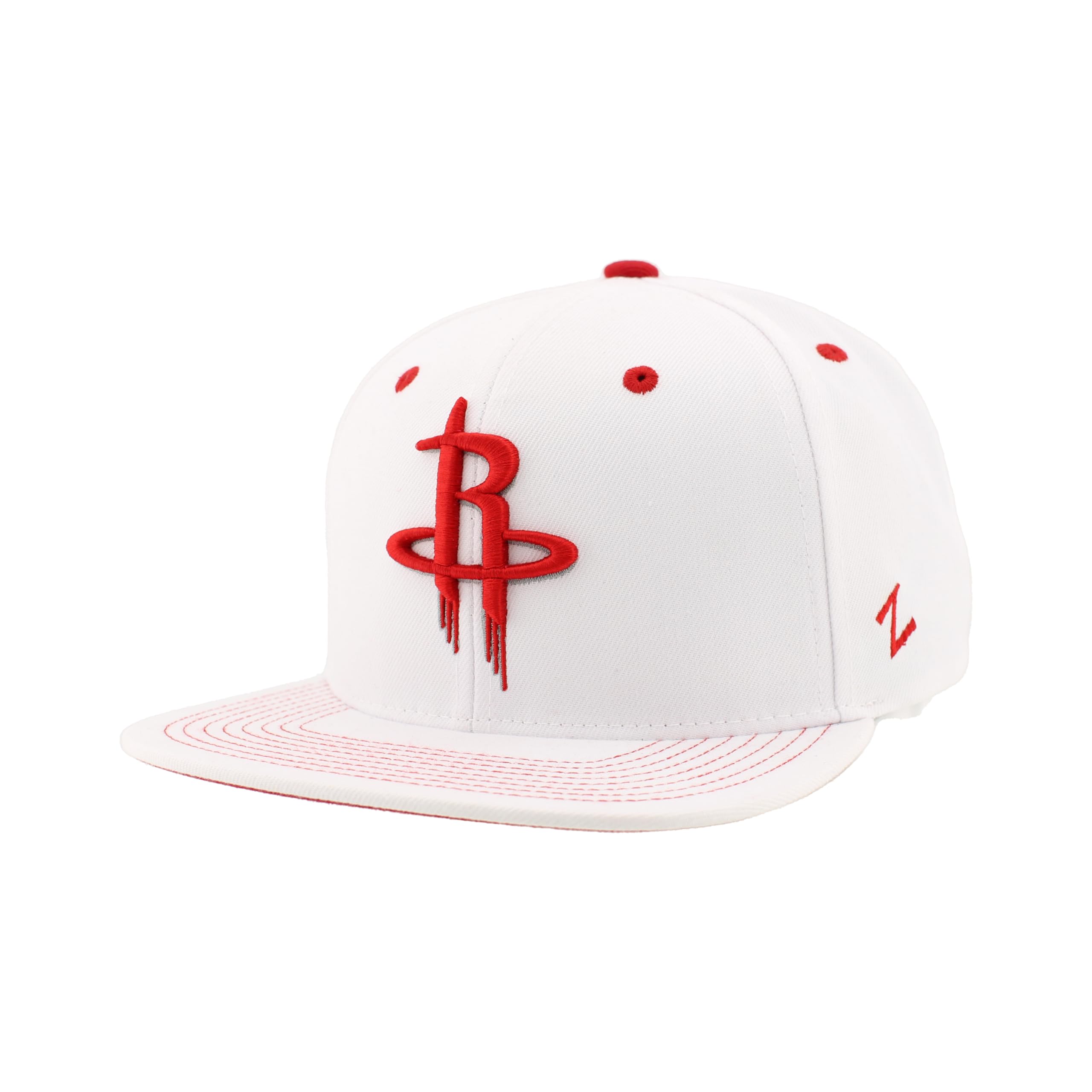 ZHATS NBA Unisex-Adult NBA Officially Licensed Adjustable Snapback Hat Flat Bill Z11 Pop White