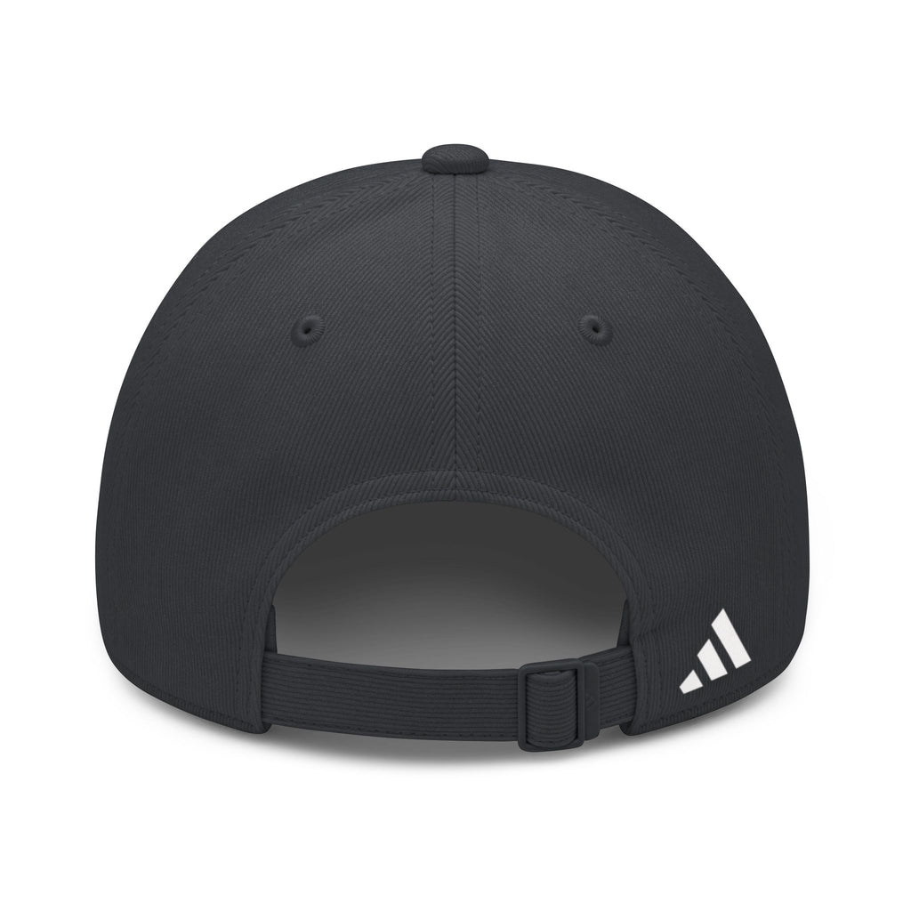 Caps Fitted Embroidered Sequin Logo Cap — White Adjustable Baseball Hat