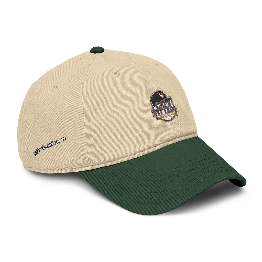 Washed Baseball Cap with Retro Embroidered Logo