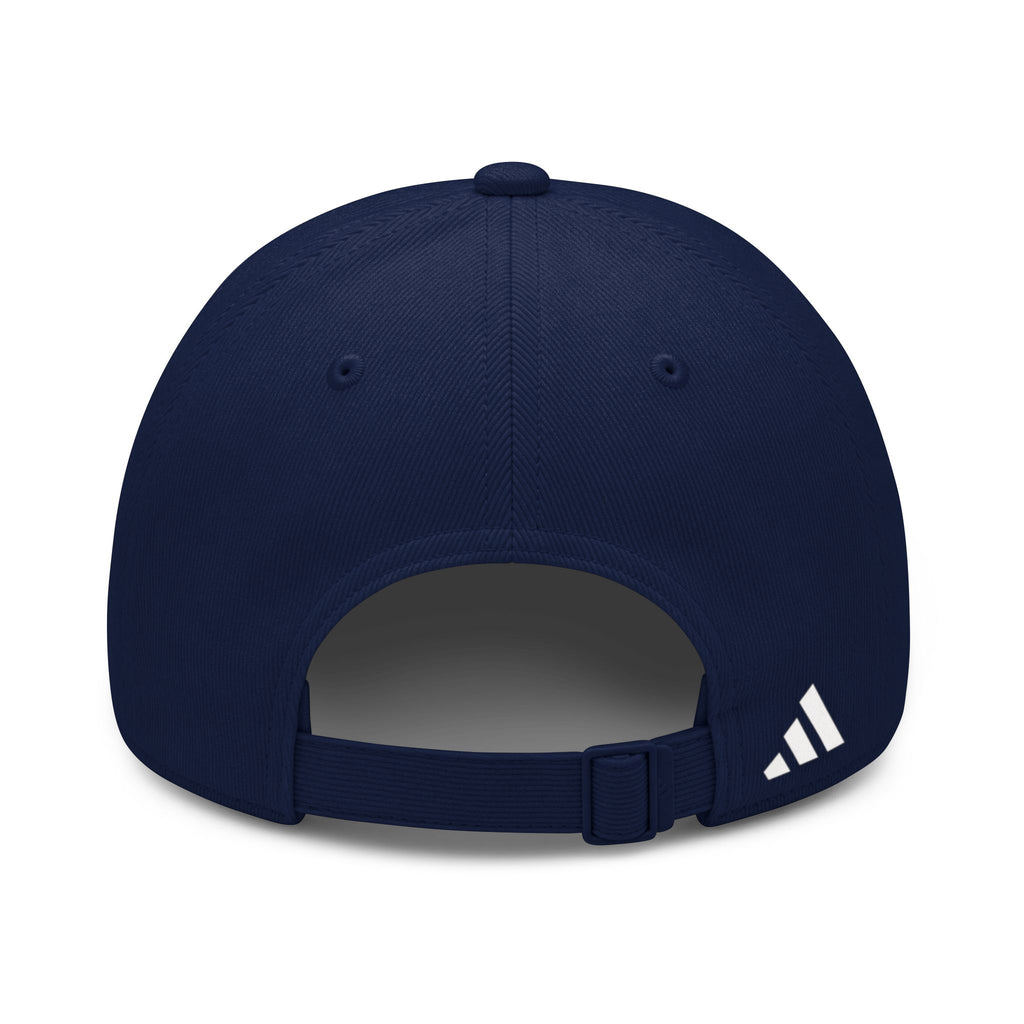 Caps Fitted Embroidered Sequin Logo Cap — White Adjustable Baseball Hat
