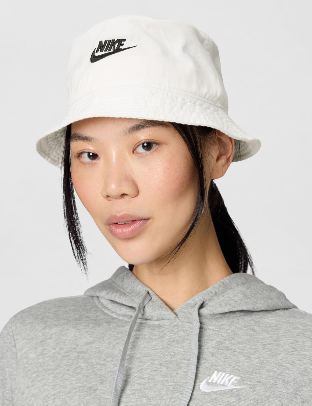 Nike Apex Futura Washed Bucket Hat, White/Black, Large