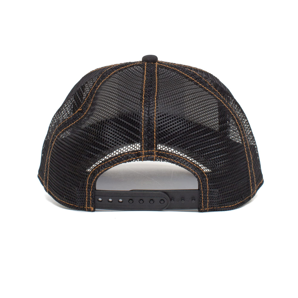 Goorin Bros. The Farm Men's Trucker Hat - Baseball Snapback Cap, Mane Man, Black