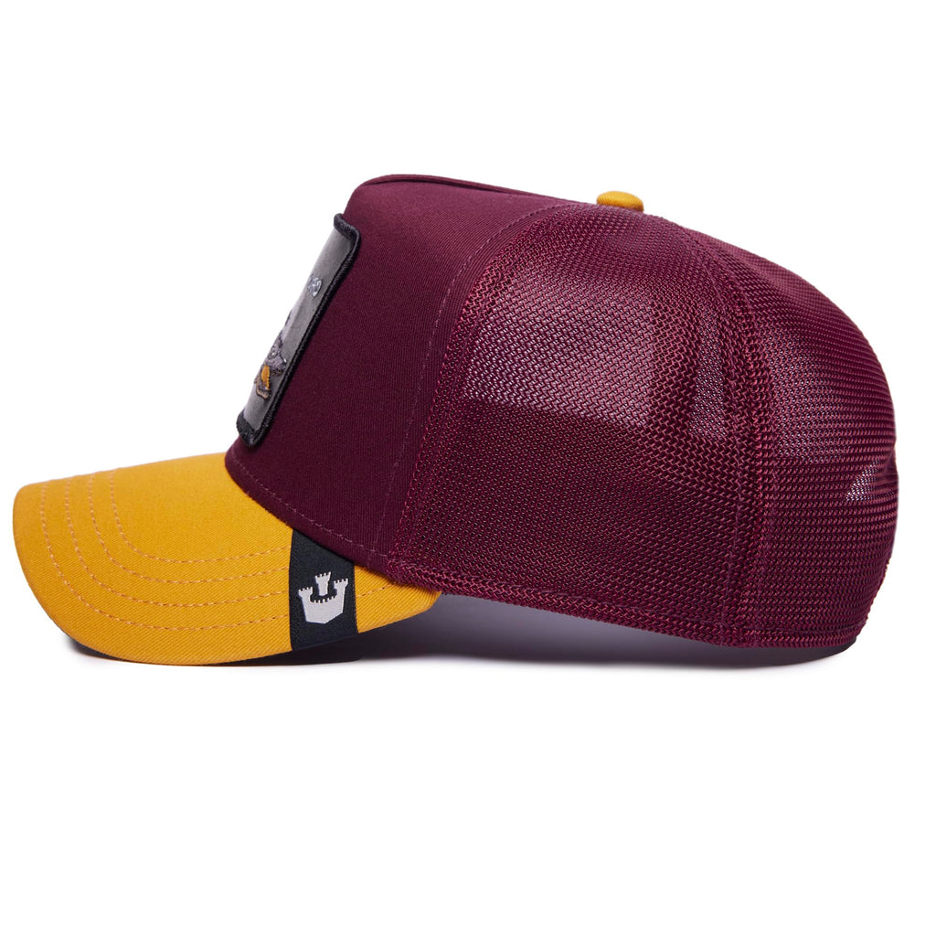 Goorin Bros. Unisex V2 Premium Mesh Adjustable Trucker Hat by The Farm, Scarlet (V2 Alligator), One Size