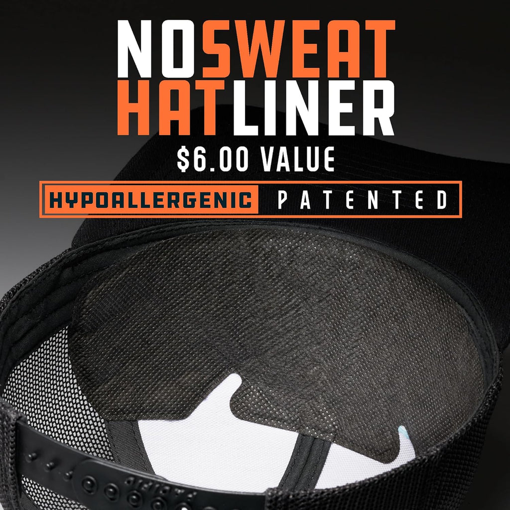 LARIX Trucker Hats - Mens Hats, Mesh Back, Snapback, Value Bundle with Hat Sweat Liner Box
