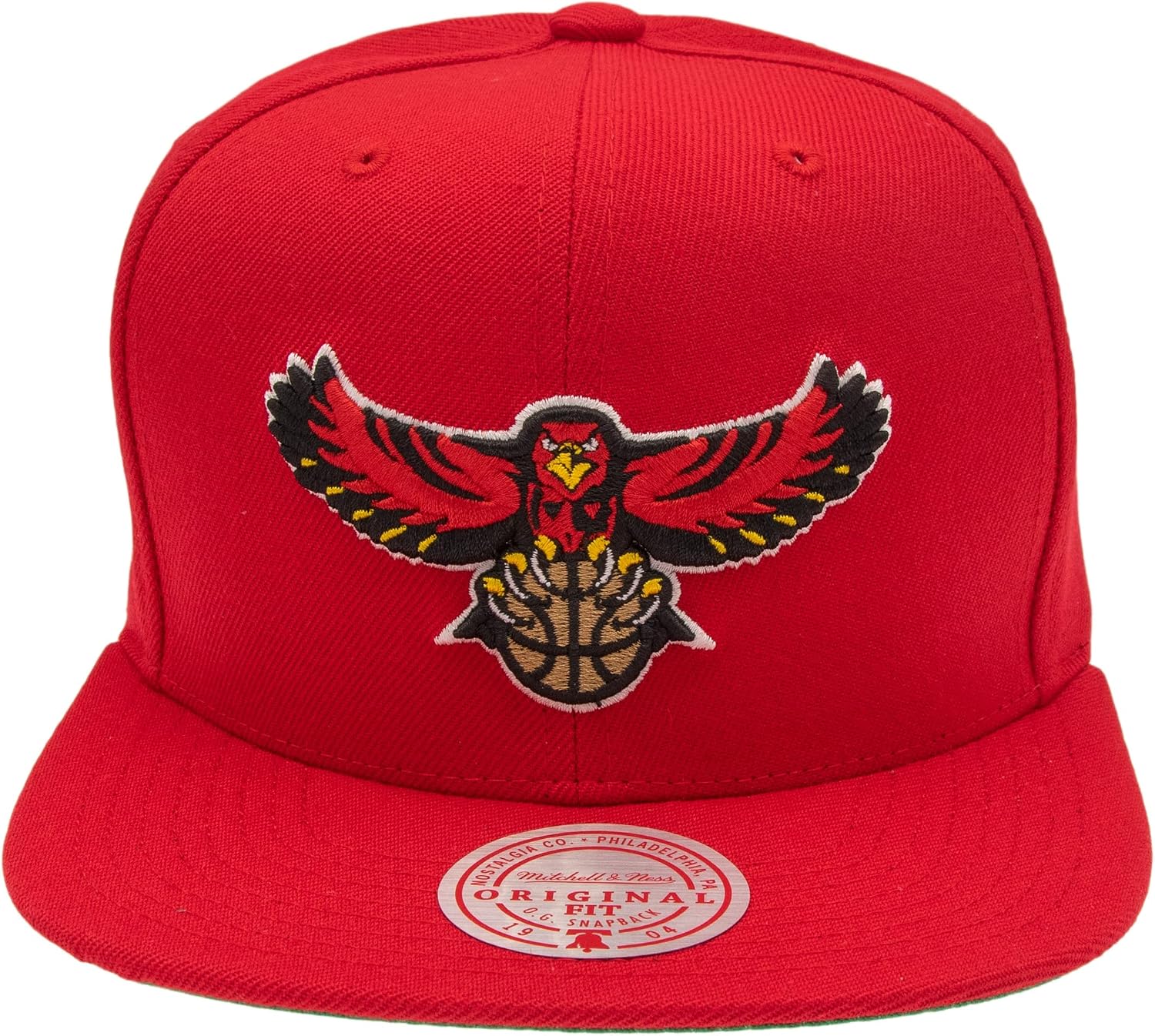 Mitchell & Ness Atlanta Hawks Red Team Ground 2.0 Snapback HWC Cap Kappe Basecap
