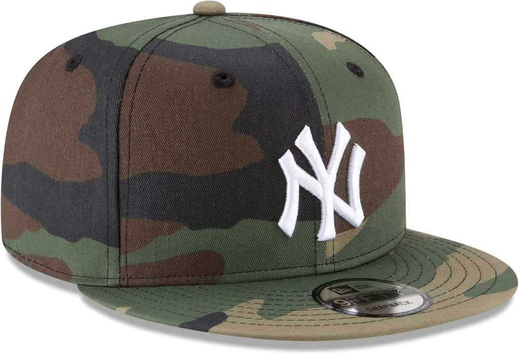 New Era Unisex-Adult MLB 9Fifty Camo Primary Logo Adjustable Snapback Hat Cap