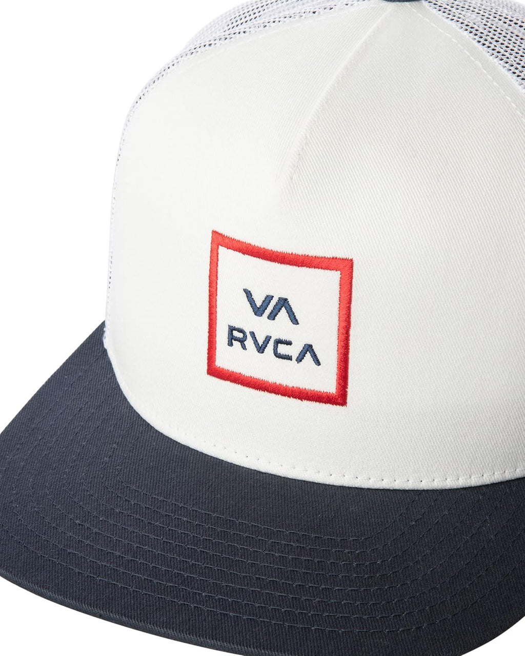 RVCA Men's Trucker Hat, Adjustable Snapback Cap for Streetwear & Skating, Lightweight Breathable All-Day Comfort