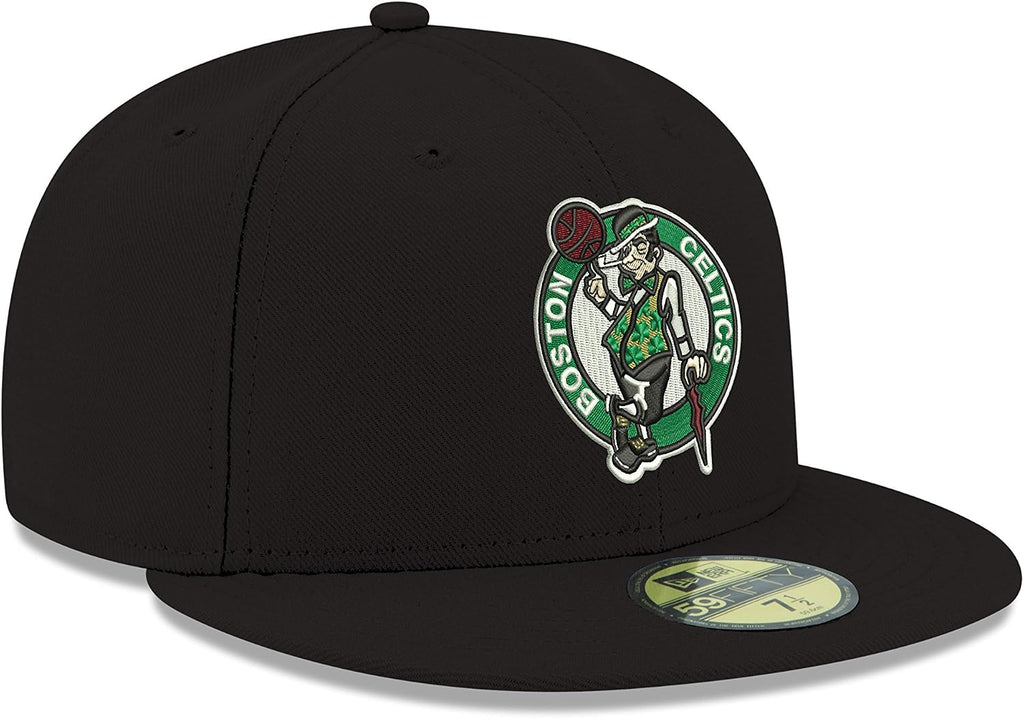 New Era NBA Boston Celtics Men's Official 59FIFTY Fitted Cap, 7.25, Black