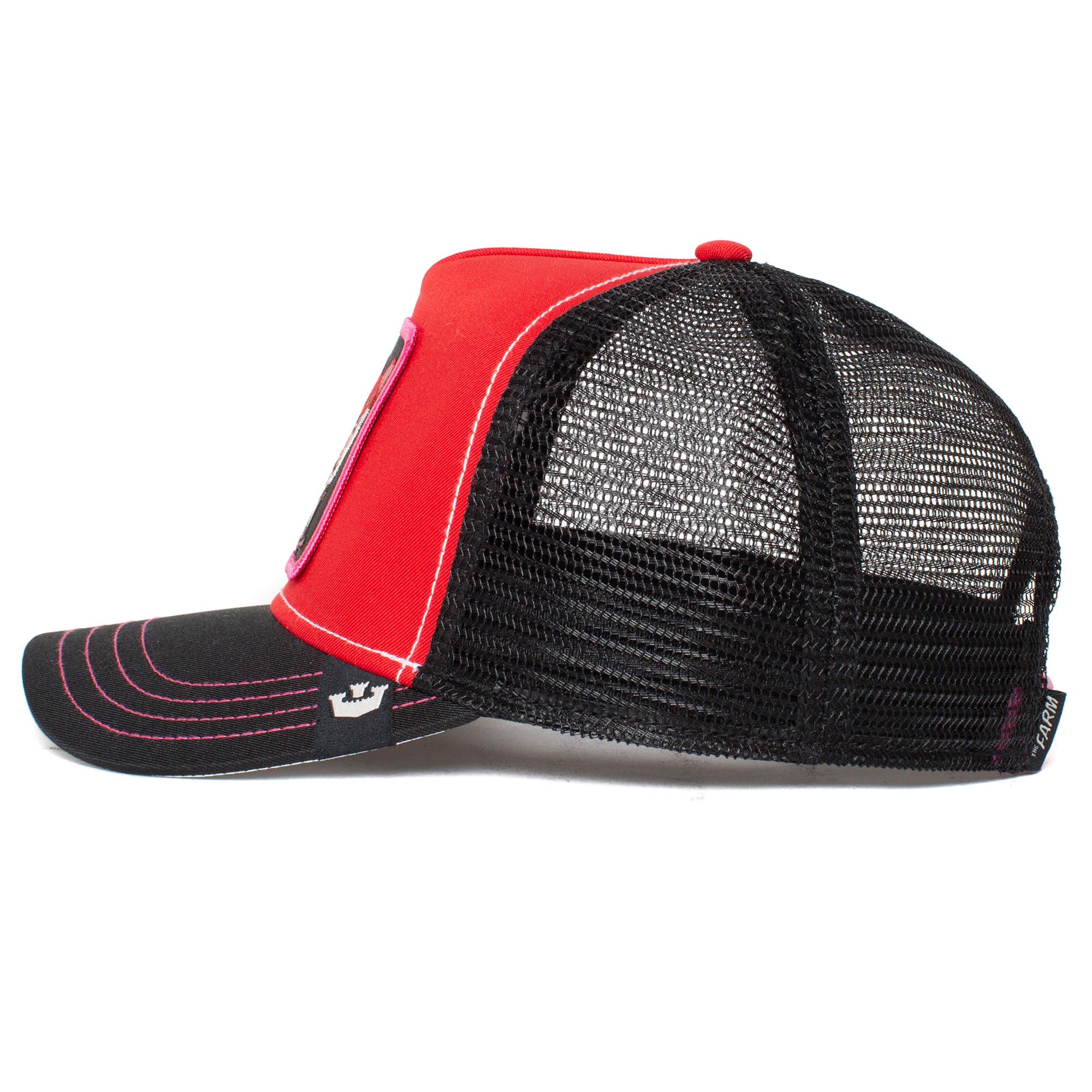 Goorin Bros. The Farm Acid Trip Collection Unisex Adjustable Trucker Hat, Red (Fox Trip), One Size