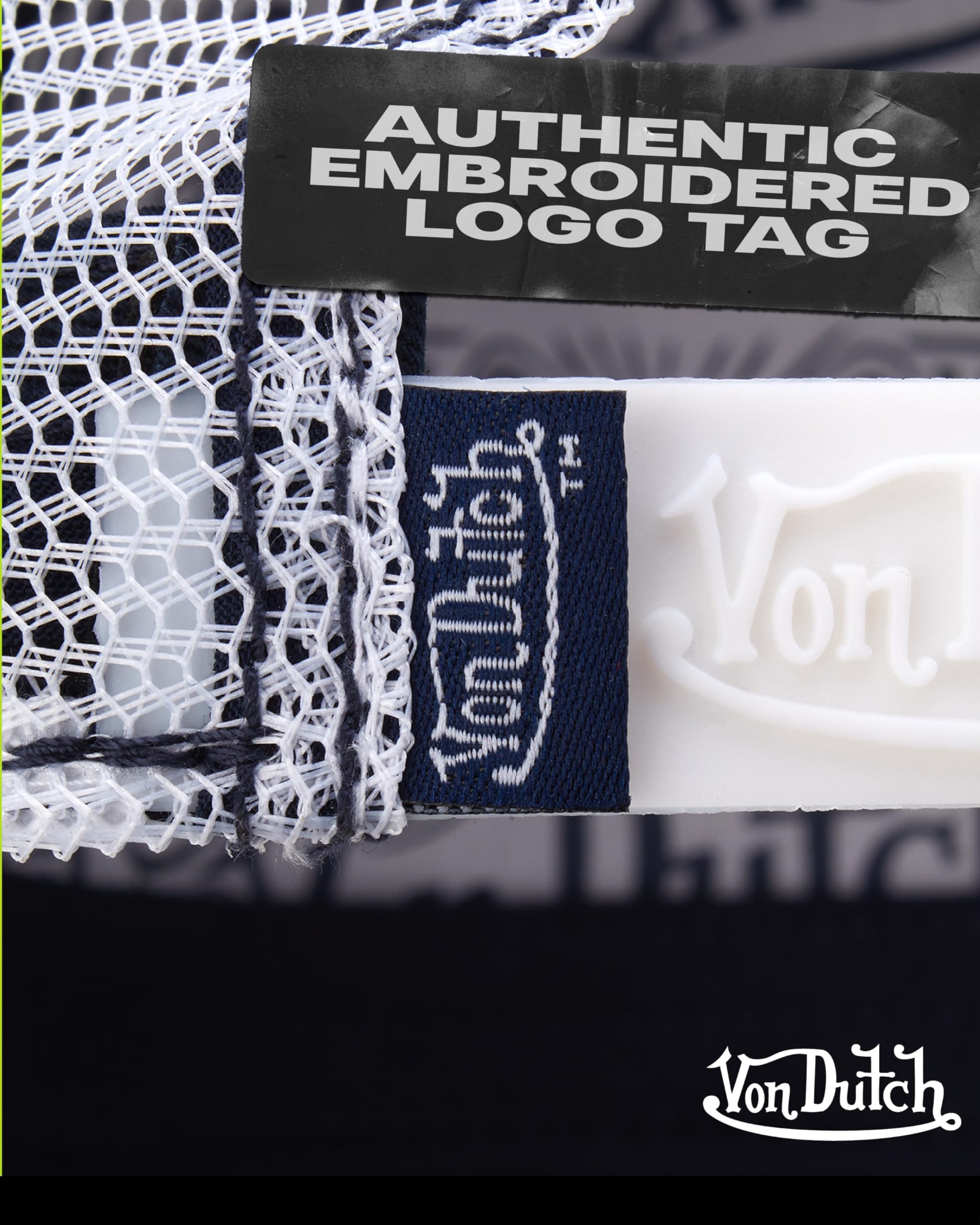 Von Dutch Unisex Trucker Hat - Curved Bill Mesh Back Retro Classic Colorblock Snapback Baseball Cap for Men and Women