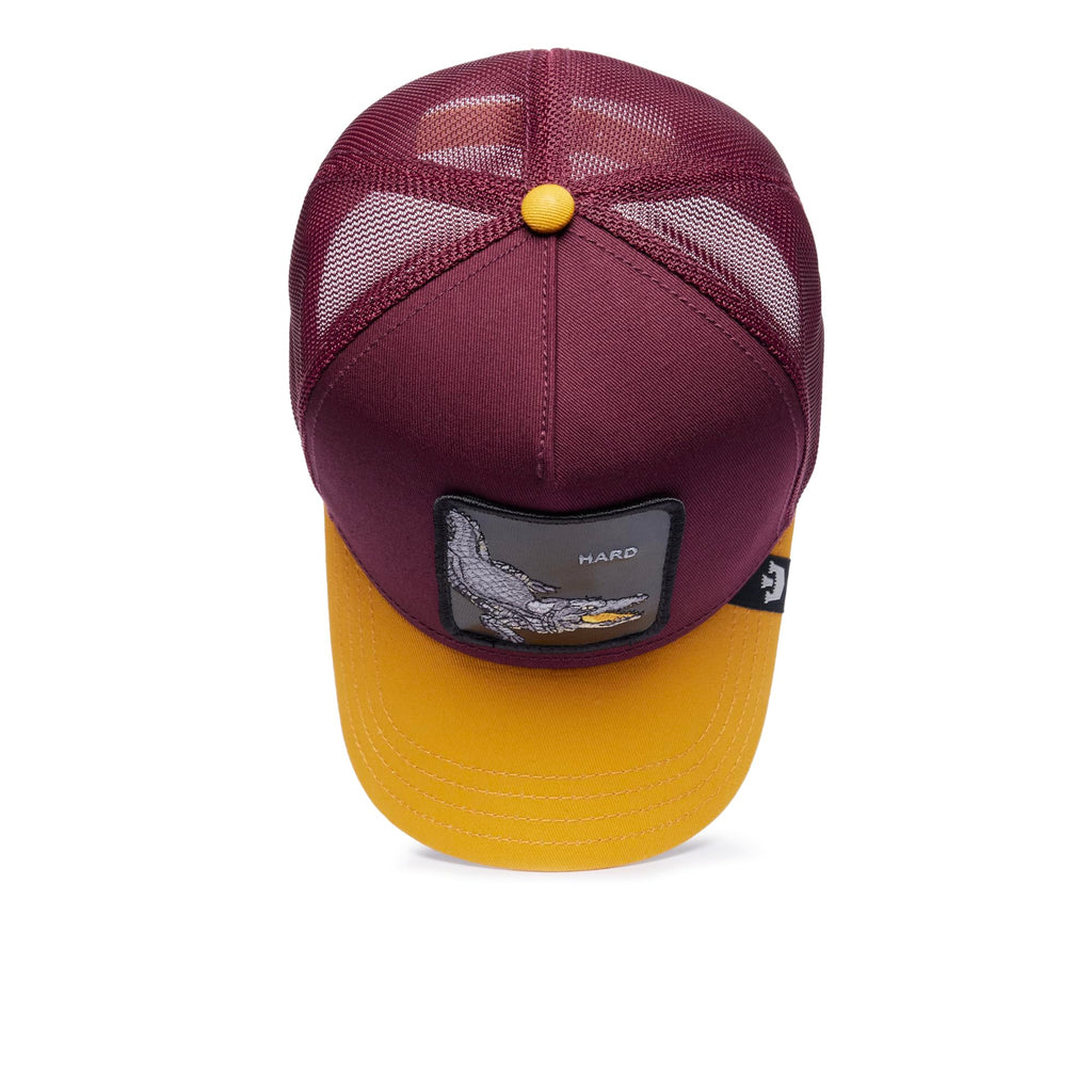 Goorin Bros. Unisex V2 Premium Mesh Adjustable Trucker Hat by The Farm, Scarlet (V2 Alligator), One Size
