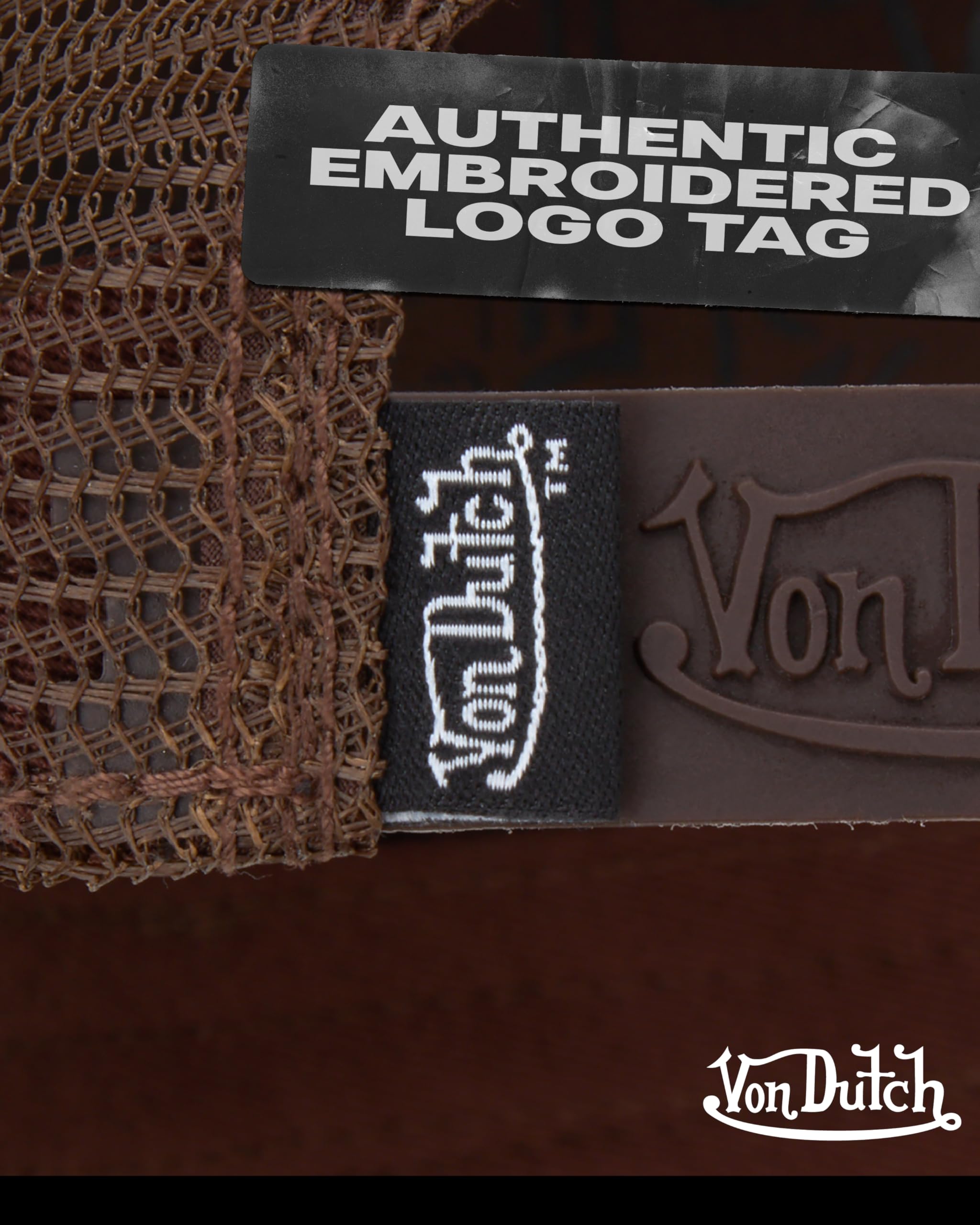 Von Dutch Unisex Trucker Hat - Curved Bill Mesh Back Retro Classic Colorblock Snapback Baseball Cap for Men and Women