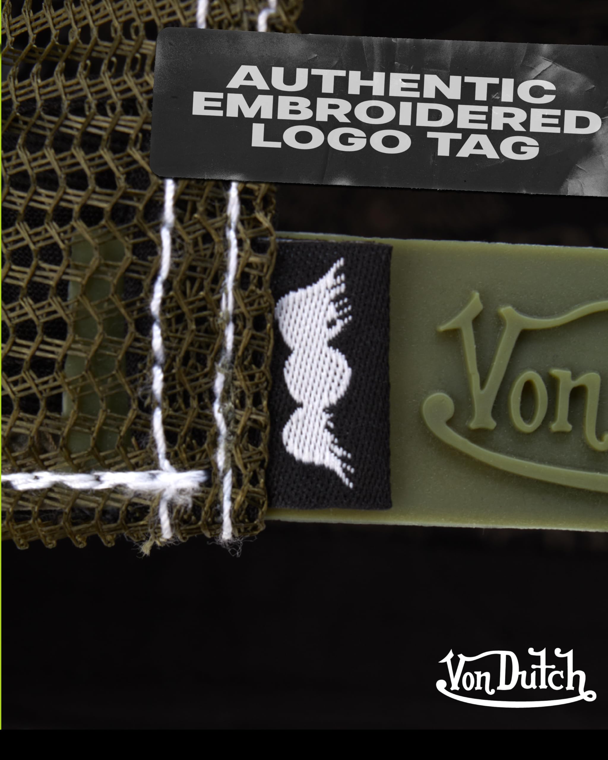 Von Dutch Unisex Trucker Hat - Curved Bill Mesh Back Retro Classic Colorblock Snapback Baseball Cap for Men and Women