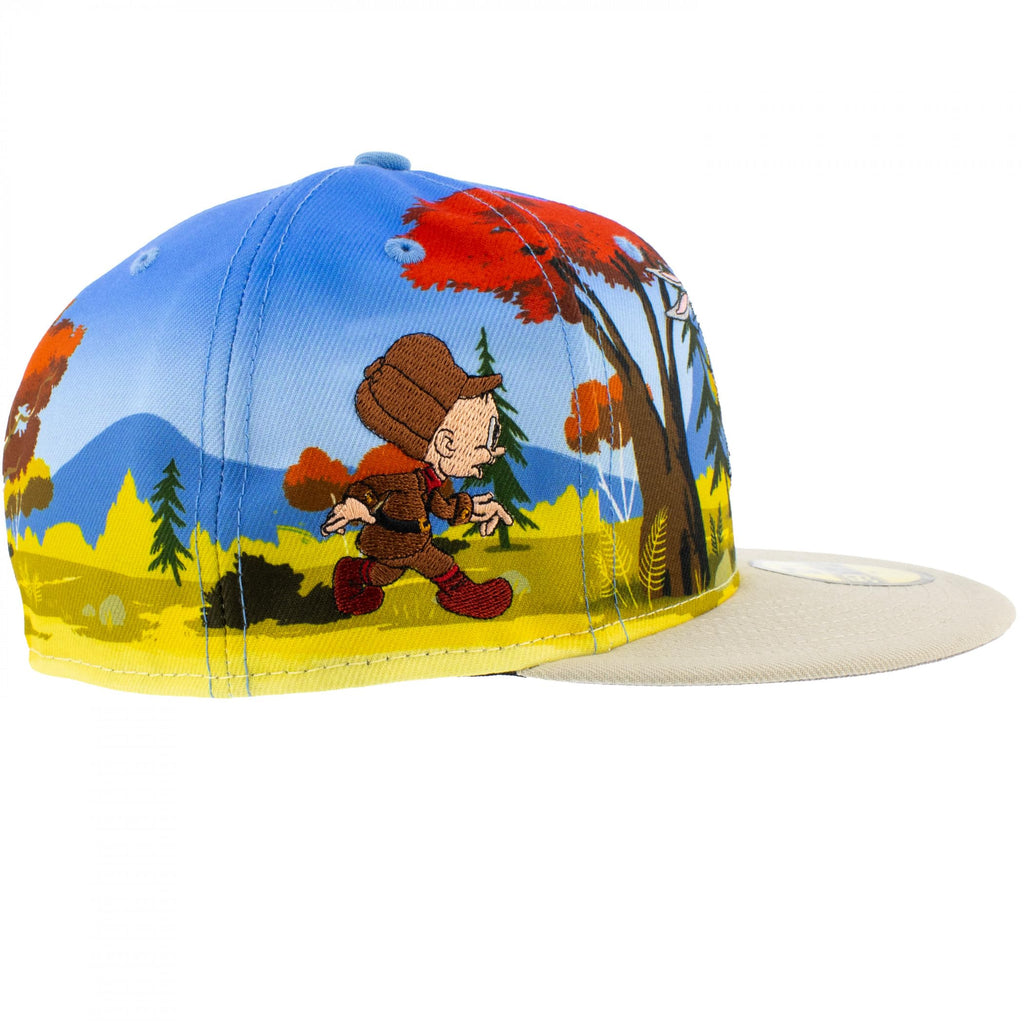 New Era Looney Tunes Rabbit Hunt 59Fifty Fitted Hat (US, Numeric, 7 1/8) Multicolor