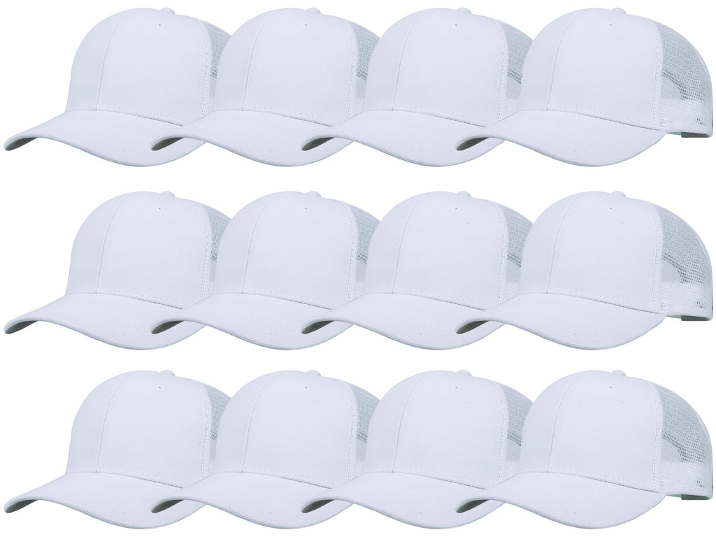 Gelante Mesh Trucker Hat Baseball Cap Structured Front Panel Wholesale LOT 12 Pack