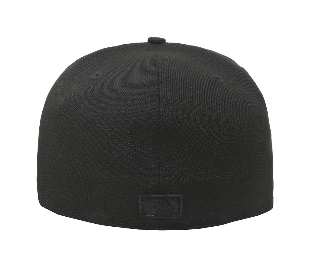 New Era 59Fifty Hat MLB Basic Los Angeles Dodgers LA Black Fitted Baseball Cap (7 3/4)