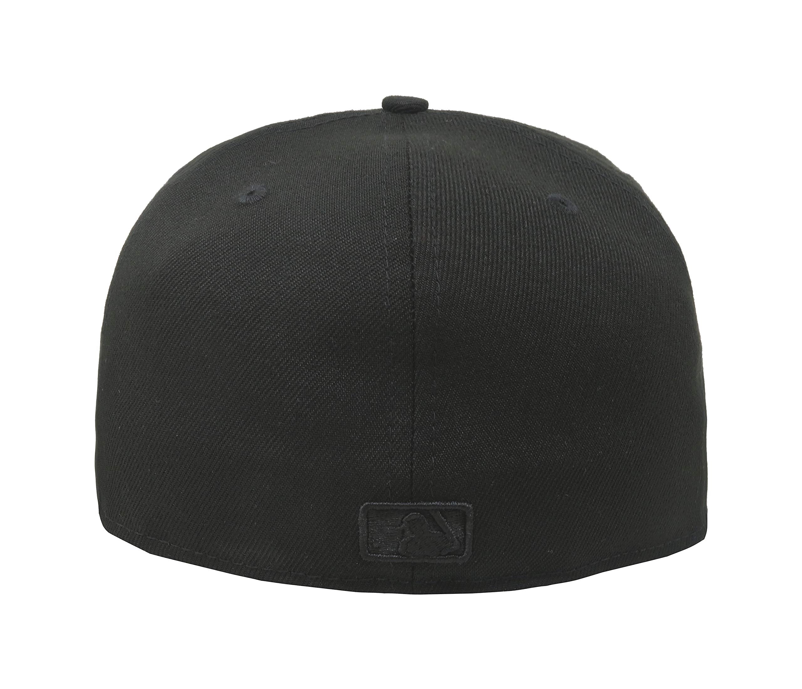 New Era 59Fifty Hat MLB Basic Los Angeles Dodgers LA Black Fitted Baseball Cap (7 3/4)