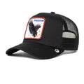 Goorin Bros. The Farm Unisex Original Adjustable Snapback Trucker Hat, Black (The Freedom Eagle), One Size