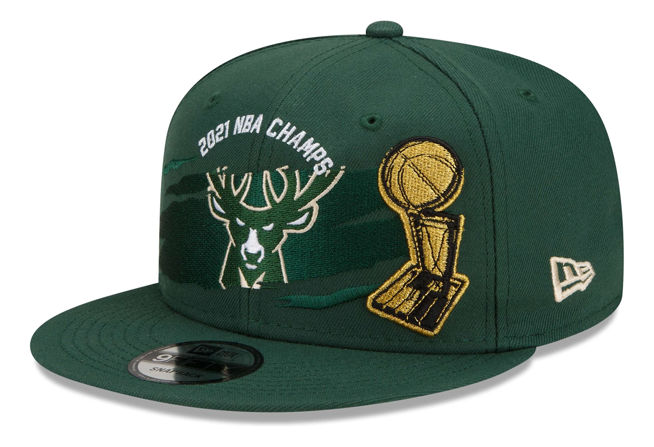New Era Men's NBA Championship Adjustable 9FIFTY Locker Room Snapback Cap - Flat Bill Structured Baseball Hat