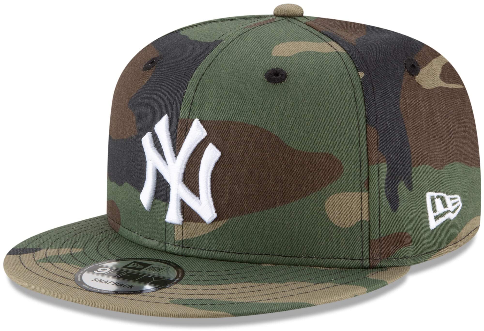 New Era Unisex-Adult MLB 9Fifty Camo Primary Logo Adjustable Snapback Hat Cap