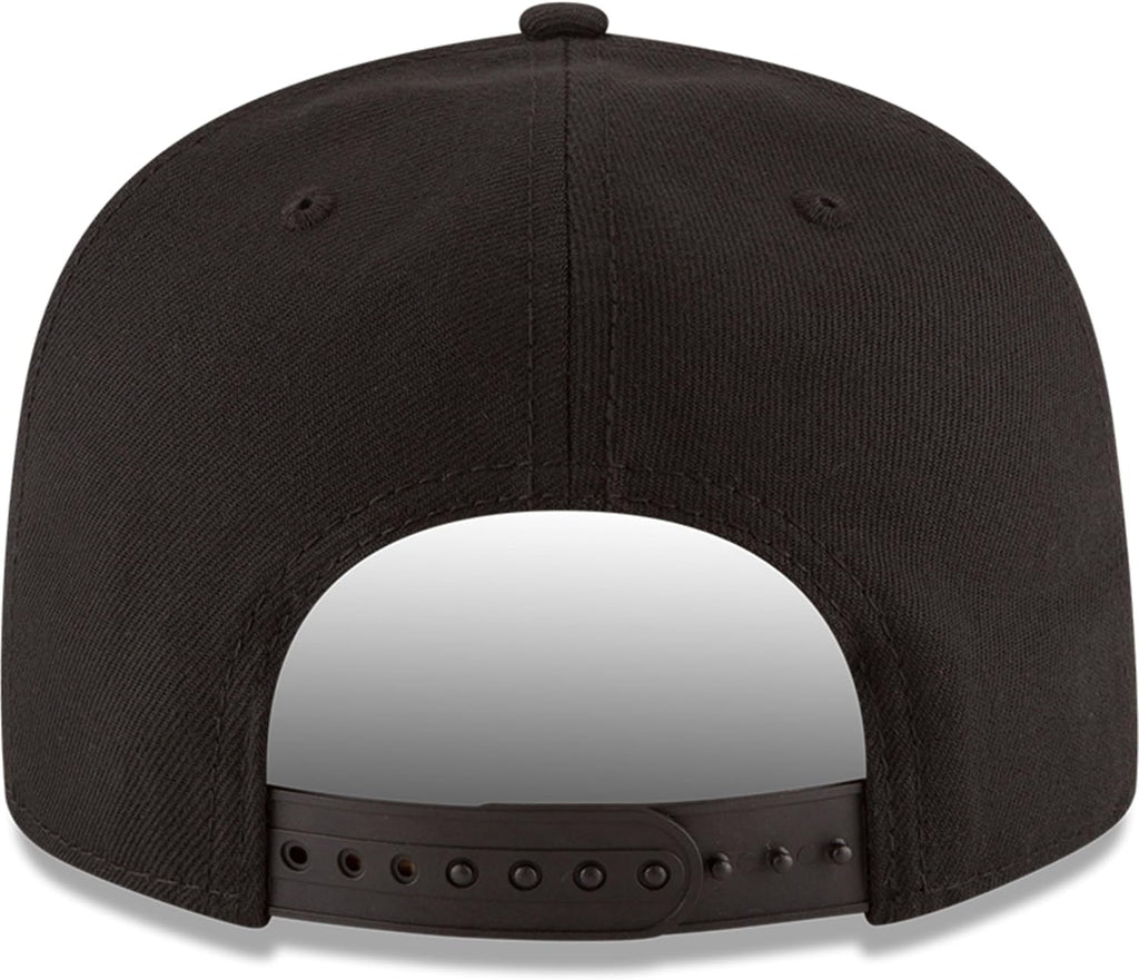 New Era NBA 9FIFTY Black White Adjustable Snapback Hat Cap One Size Fits All