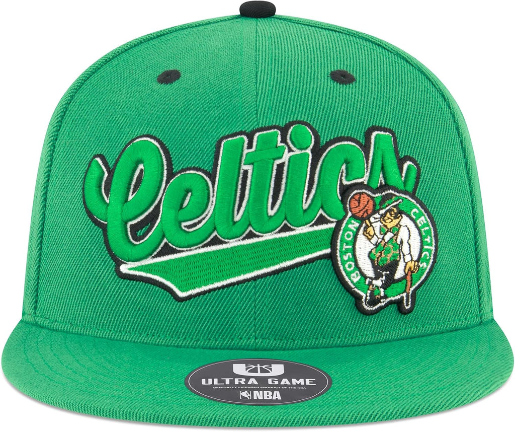Ultra Game Men’s NBA Official Snap Back 3D Embroidered Team Logo Baseball Cap Hat