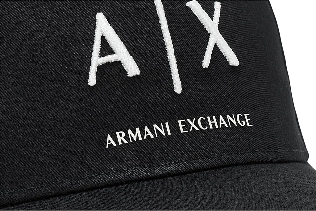 Armani Exchange Cotton Twill Logo Baseball Hat