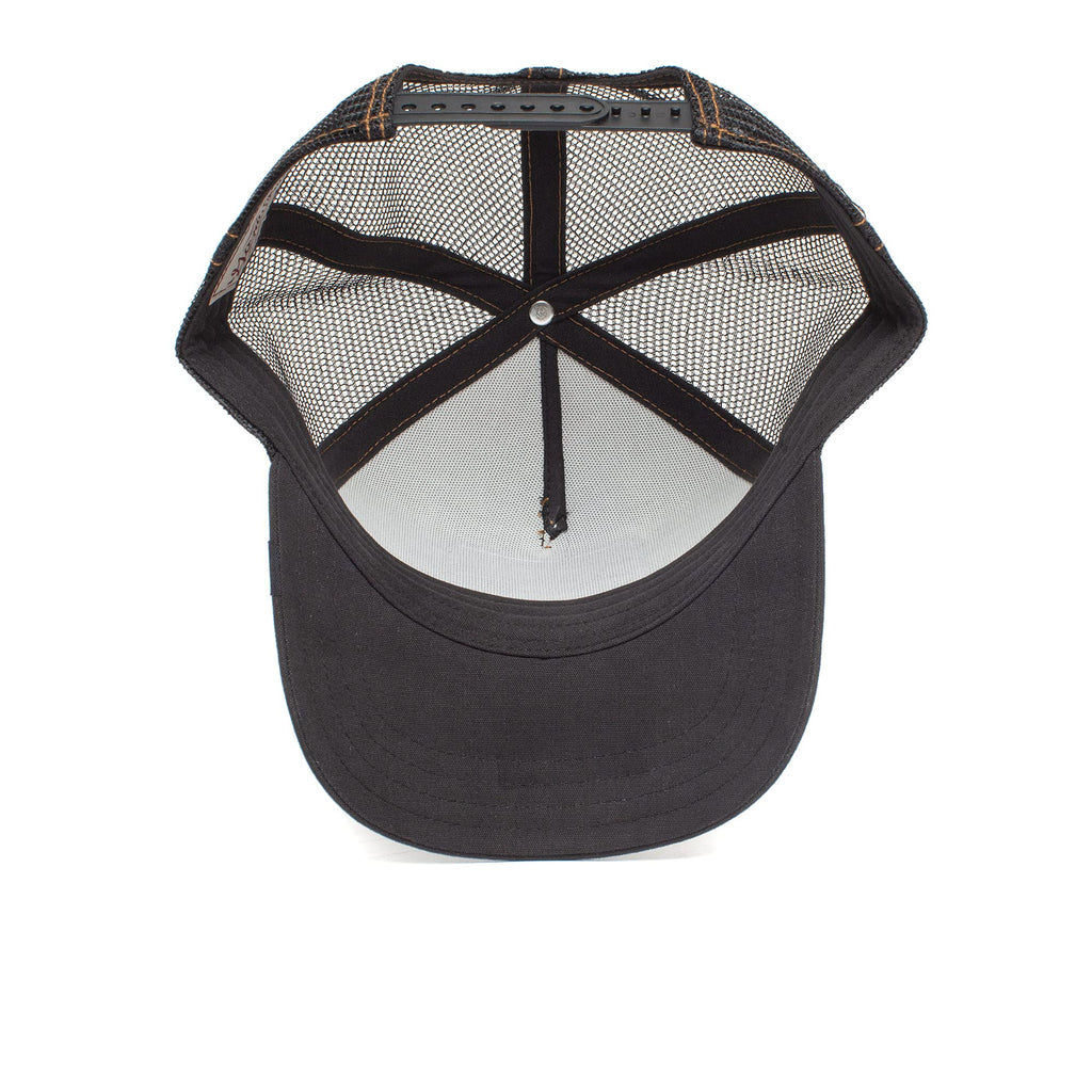 Goorin Bros. The Farm Men's Trucker Hat - Baseball Snapback Cap, Mane Man, Black