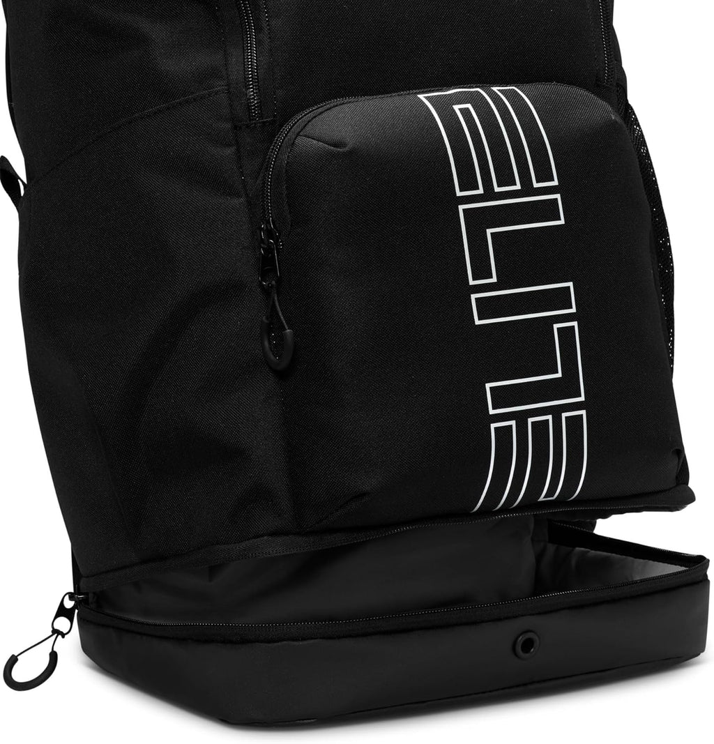 Nike, Unisex, Varsity Elite Backpack (32L), Black/Black/Metallic Silver, One Size