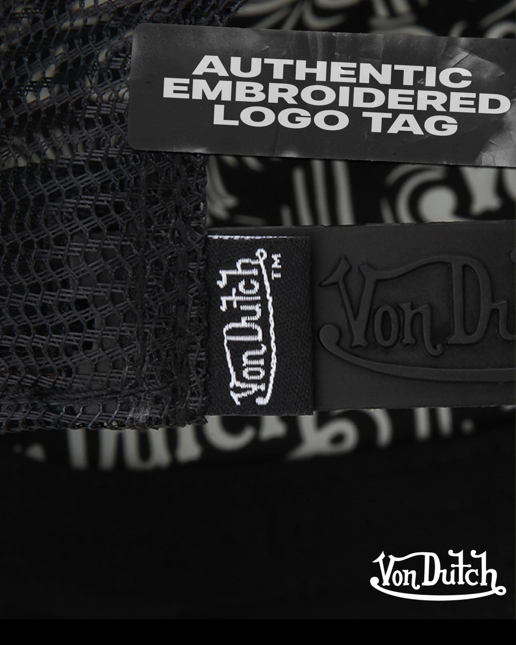 Von Dutch Womens and Mens Trucker Hat - Mesh Back Curved Brim Americana Hats for Men and Women with Snap Back Closure, Size One Size, Black Star