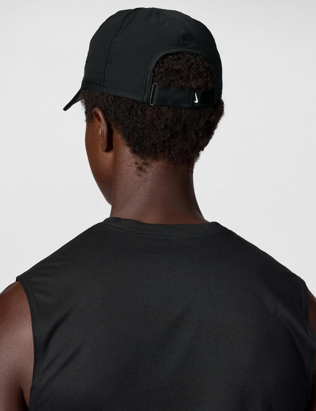 Nike Dri-Fit Club Unstructured Featherlight Cap, Black/White, Small/Medium