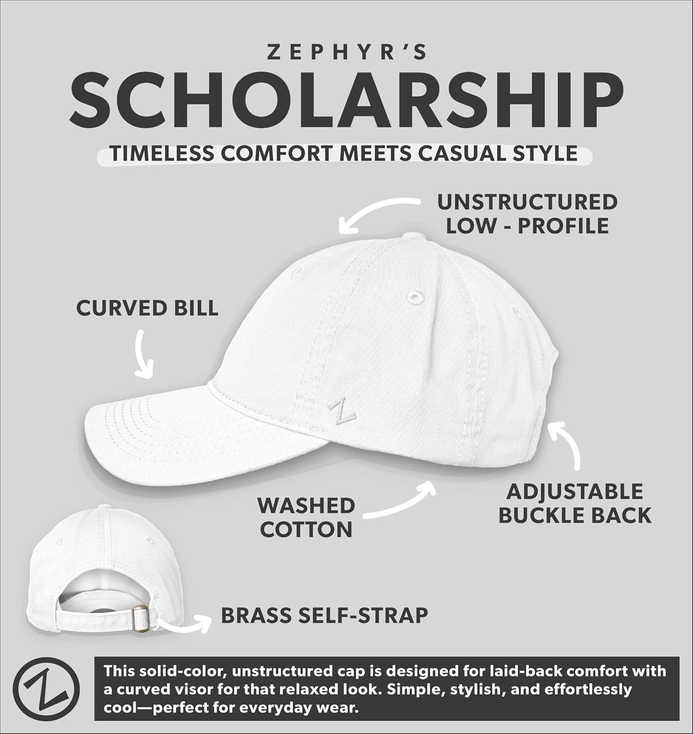 ZHATS NBA Unisex-Adult NBA Officially Licensed Adjustable Hat Scholarship Icon Team Color