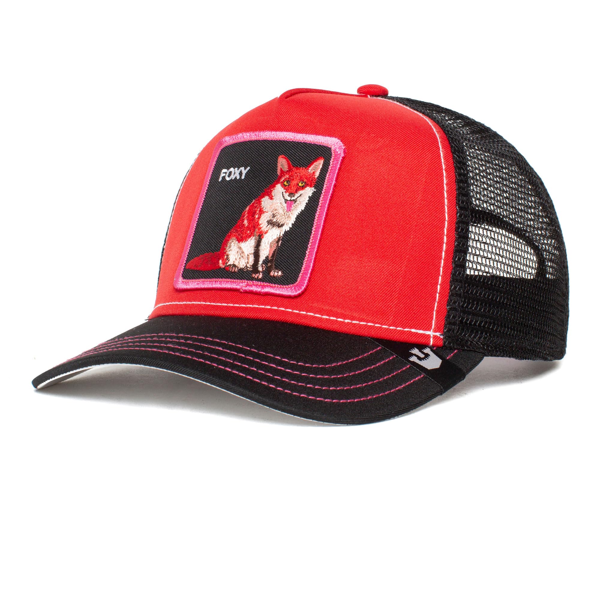Goorin Bros. The Farm Acid Trip Collection Unisex Adjustable Trucker Hat, Red (Fox Trip), One Size