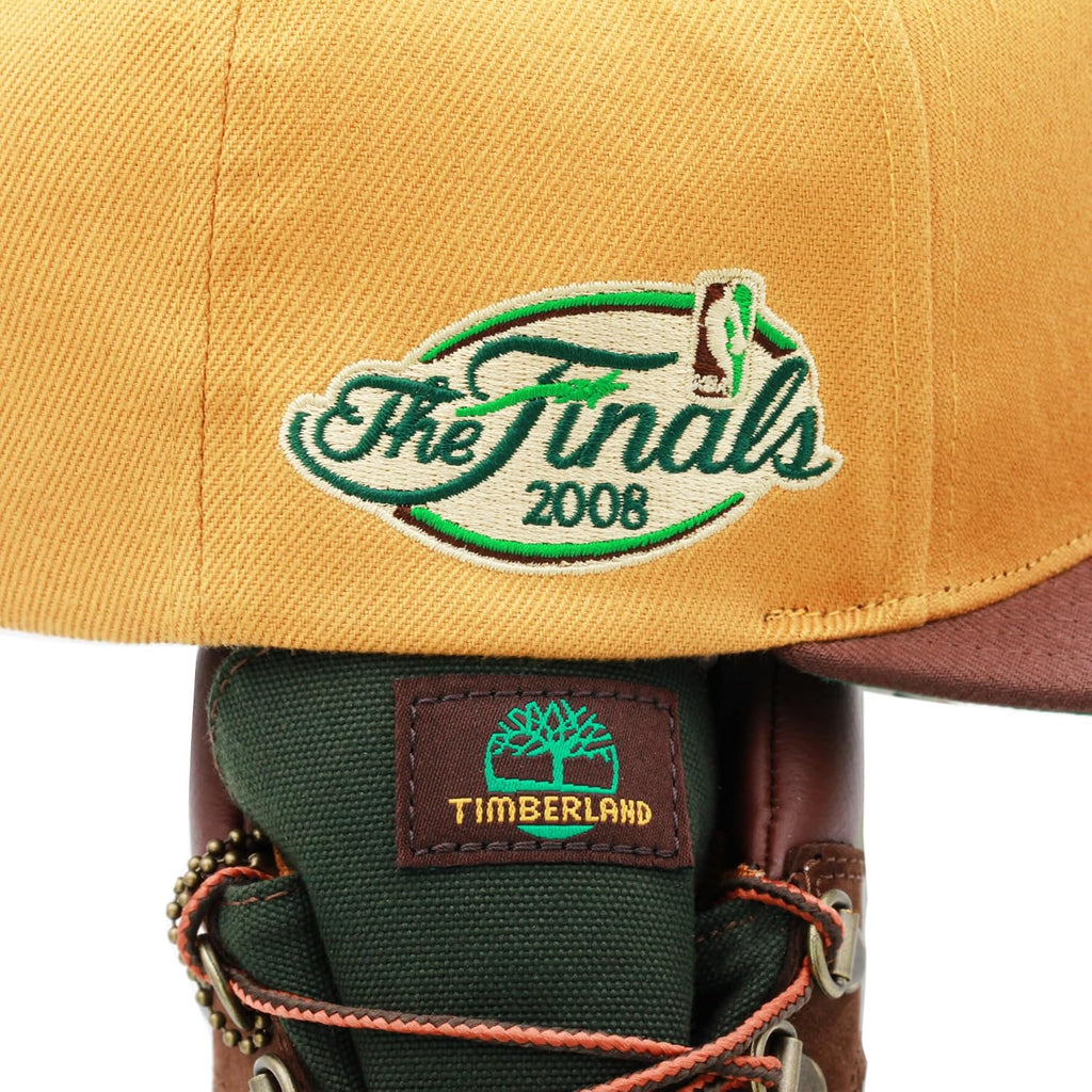 Mitchell & Ness Boston Celtics Beef and Broccoli Snapback Hat Cap - Wheat/Brown/Green