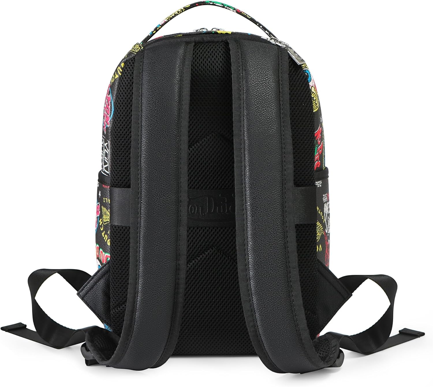 Von Dutch Small Backpack – Stylish Multi?Purpose Backpack with Front Zip Pocket, Adjustable Straps, and Durable Design (Black Jax)