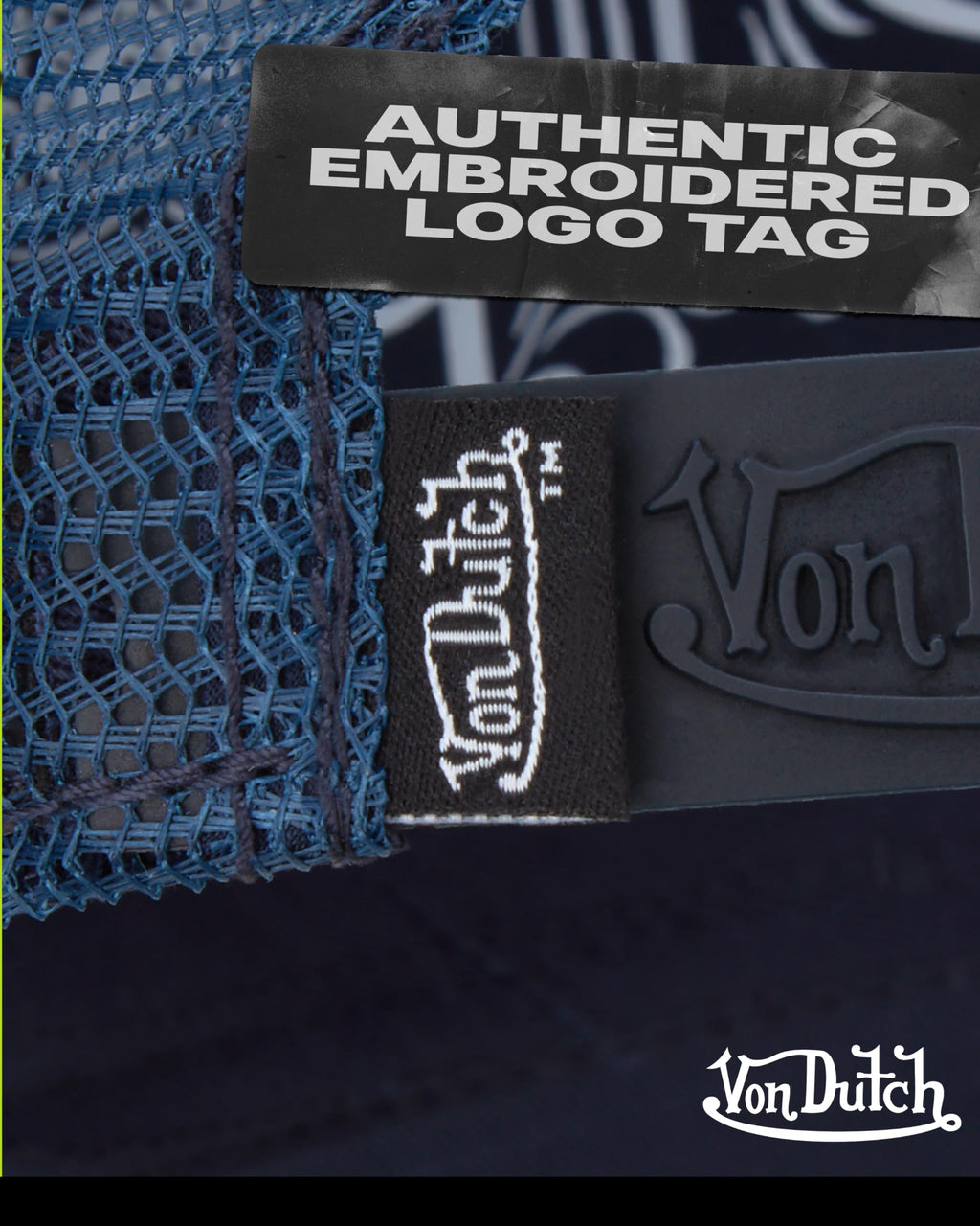 Von Dutch Unisex Trucker Hat - Curved Bill Mesh Back Retro Classic Colorblock Snapback Baseball Cap for Men and Women