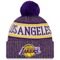 New Era Unisex-Adult NBA Official Sport Knit Sideline Cuffed Knit Pom Beanie Hat