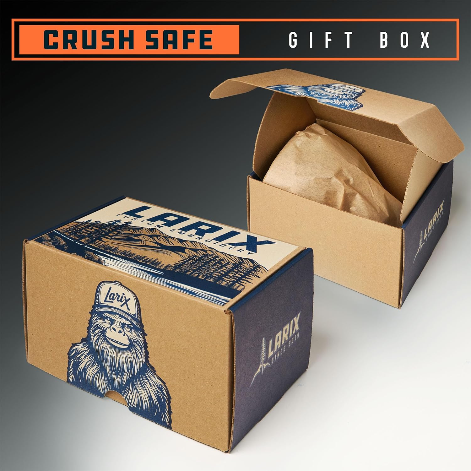 LARIX Trucker Hats - Mens Hats, Mesh Back, Snapback, Value Bundle with Hat Sweat Liner Box