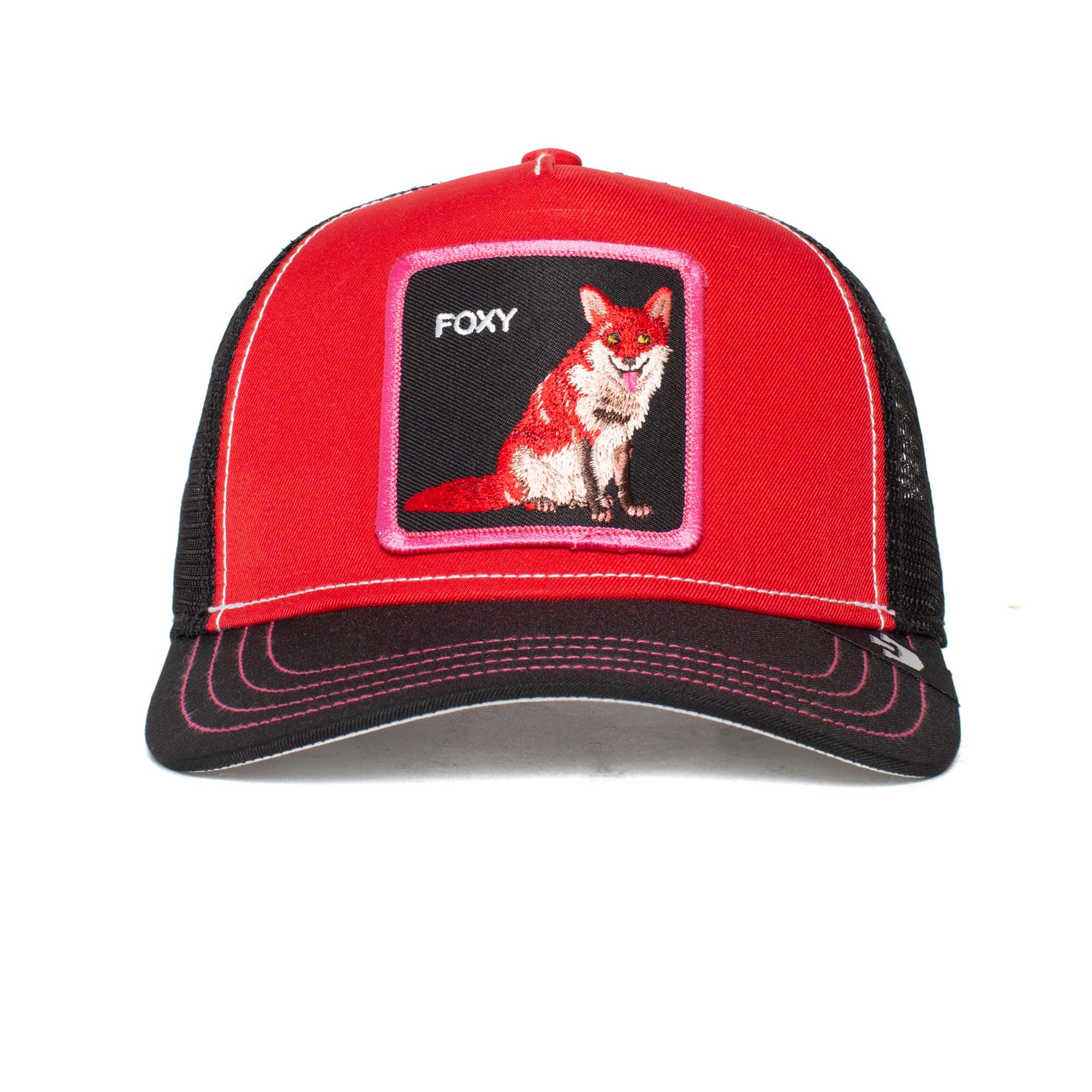 Goorin Bros. The Farm Acid Trip Collection Unisex Adjustable Trucker Hat, Red (Fox Trip), One Size