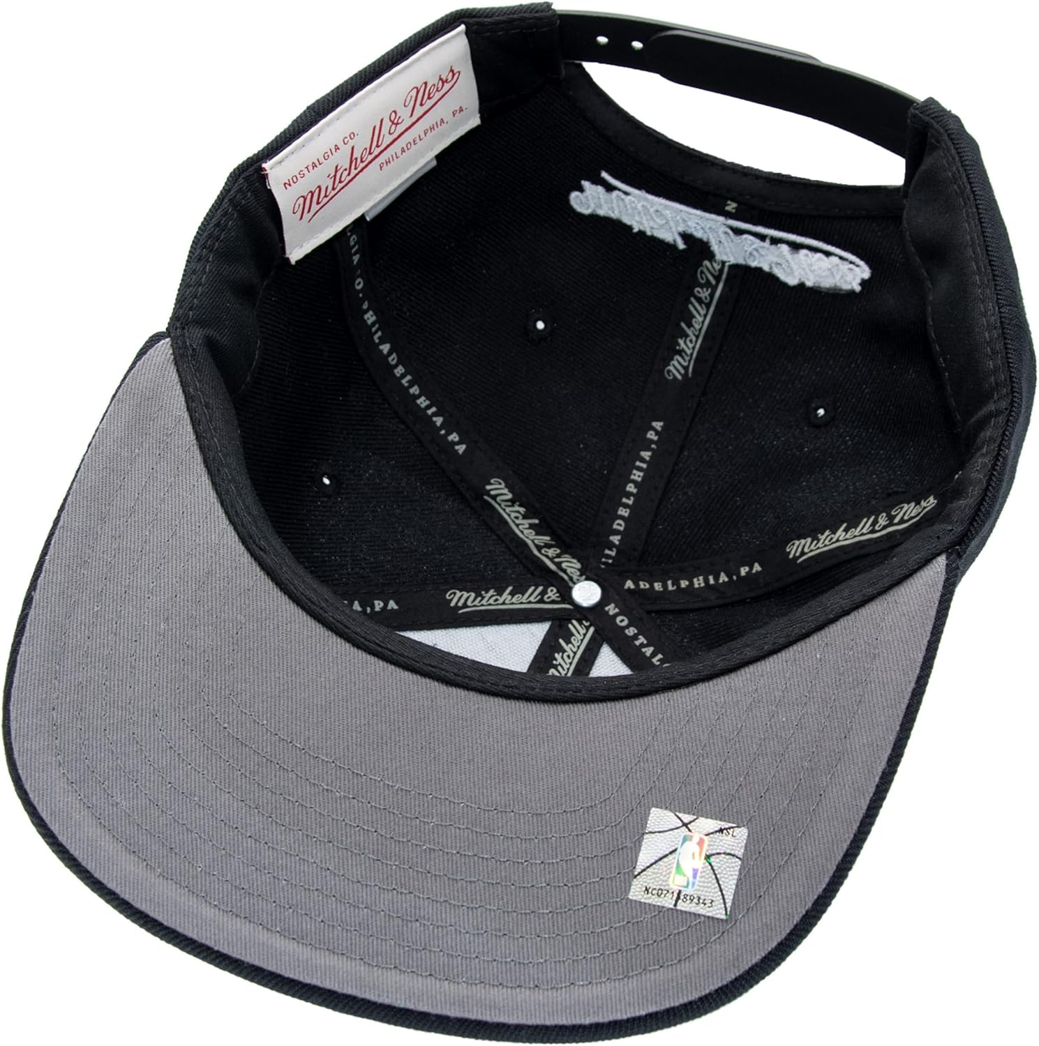 Mitchell & Ness Brooklyn Nets Black Team Ground 2.0 Snapback Cap Kappe Basecap