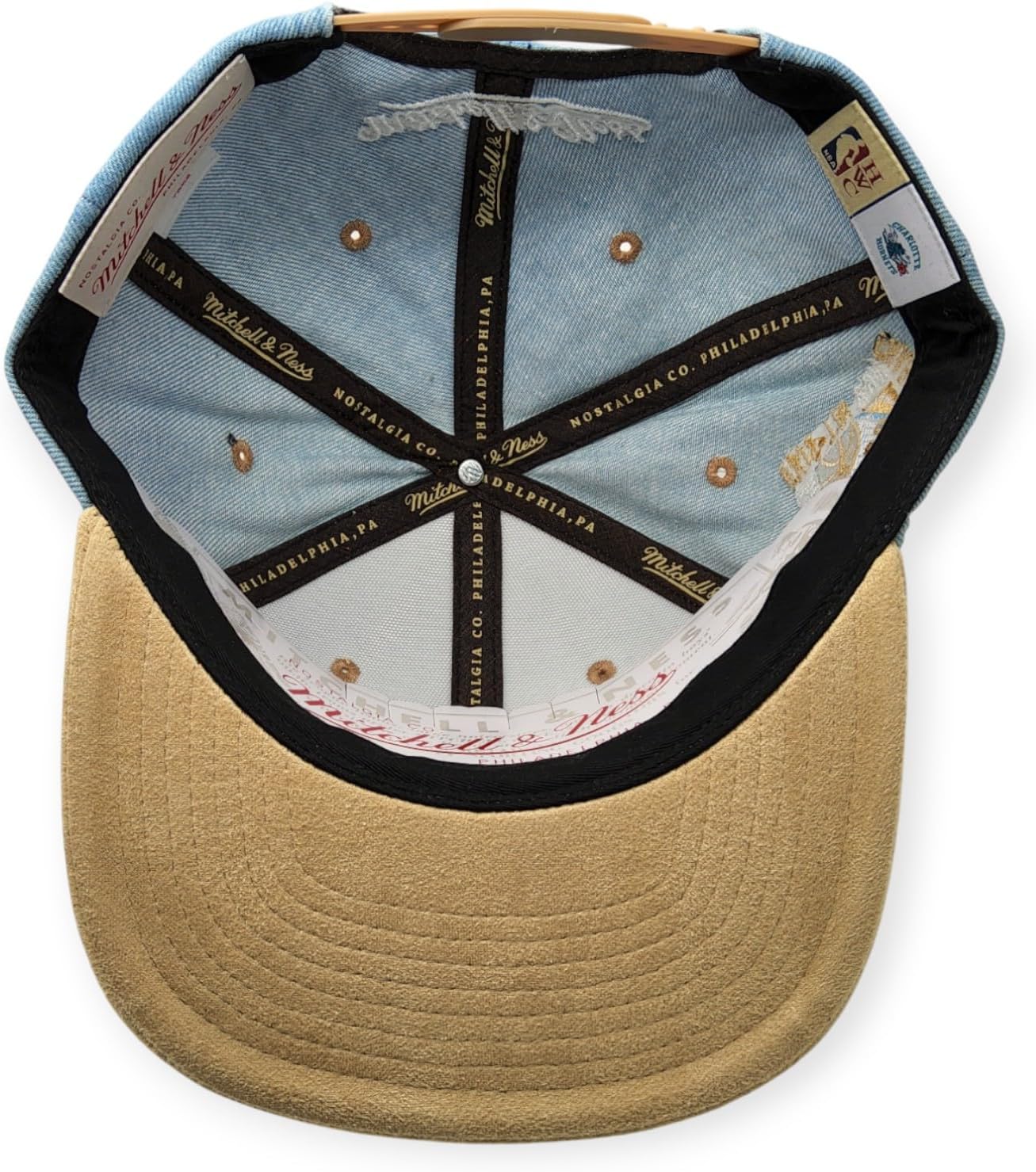Mitchell & Ness Charlotte Hornet Side Core 2.0 Retro HWC Snapback Hat Teal - Purple