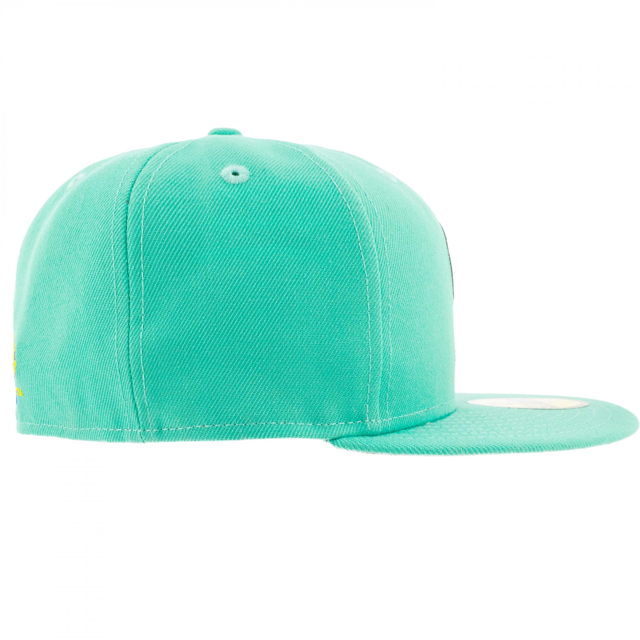 New Era Spongebob Squarepants Squidward 59Fifty Fitted Hat (US, Numeric, 7 7/8) Multicolor