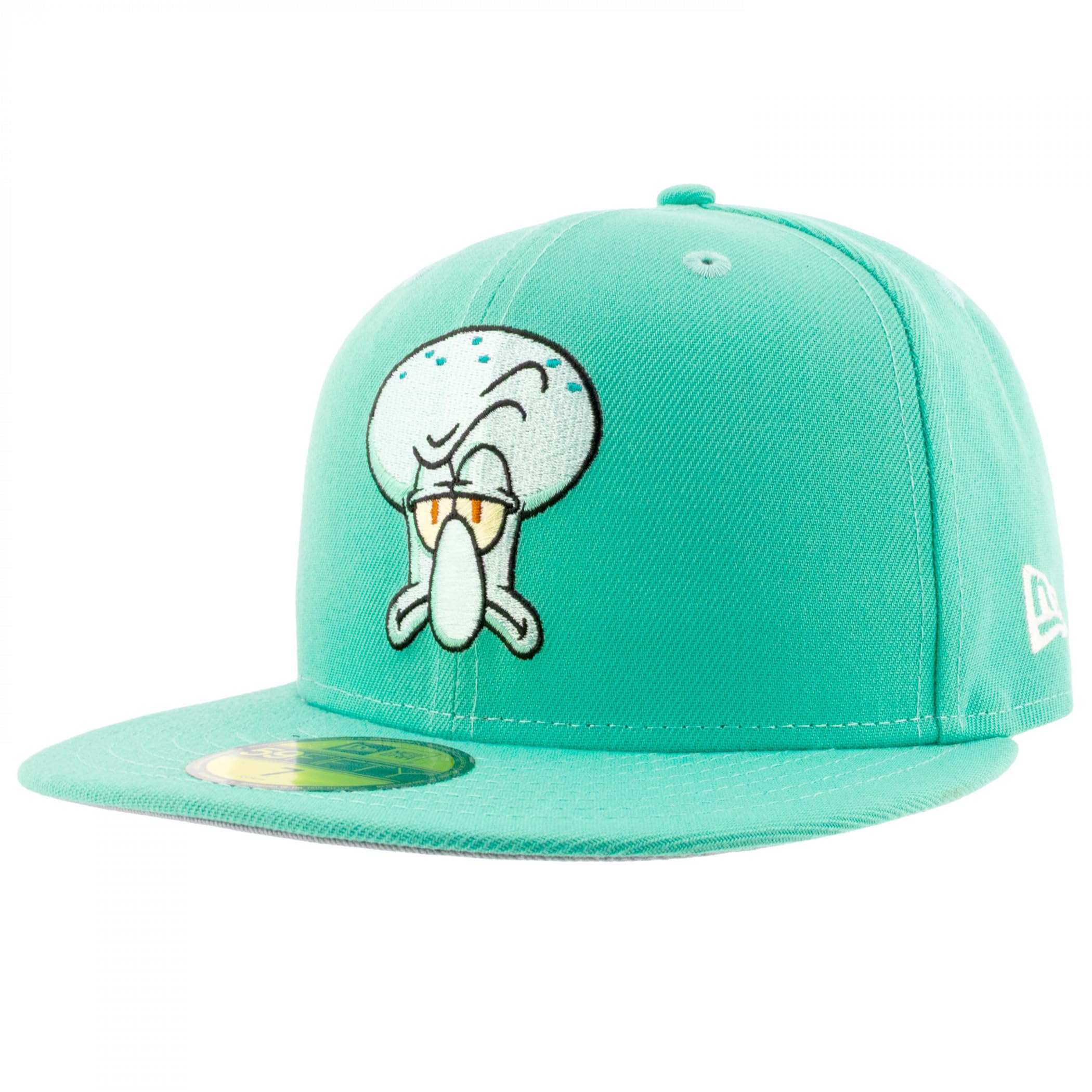 New Era Spongebob Squarepants Squidward 59Fifty Fitted Hat (US, Numeric, 7 7/8) Multicolor