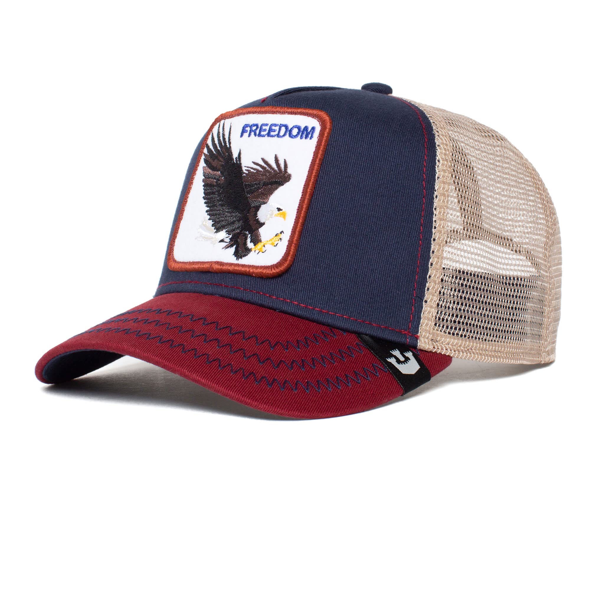 Mesh Giraffe Trucker Snapback Cap
