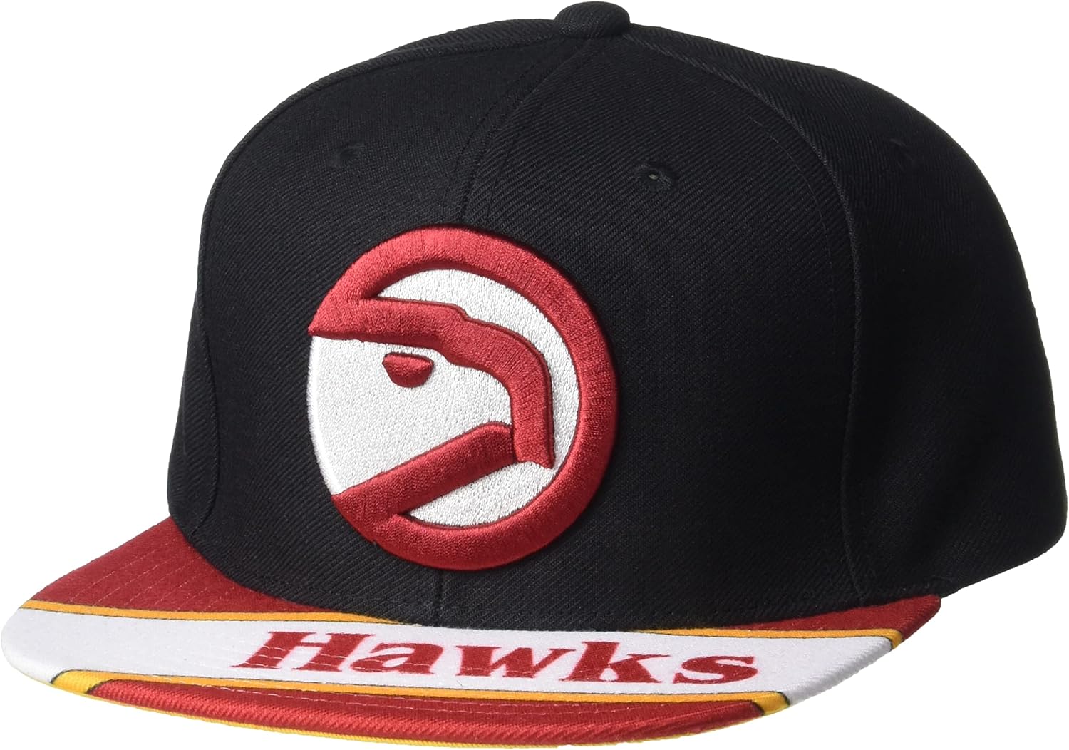 Mitchell & Ness Atlanta Hawks NBA Swingman Pop Snapback Hat Adjustable Cap - Black