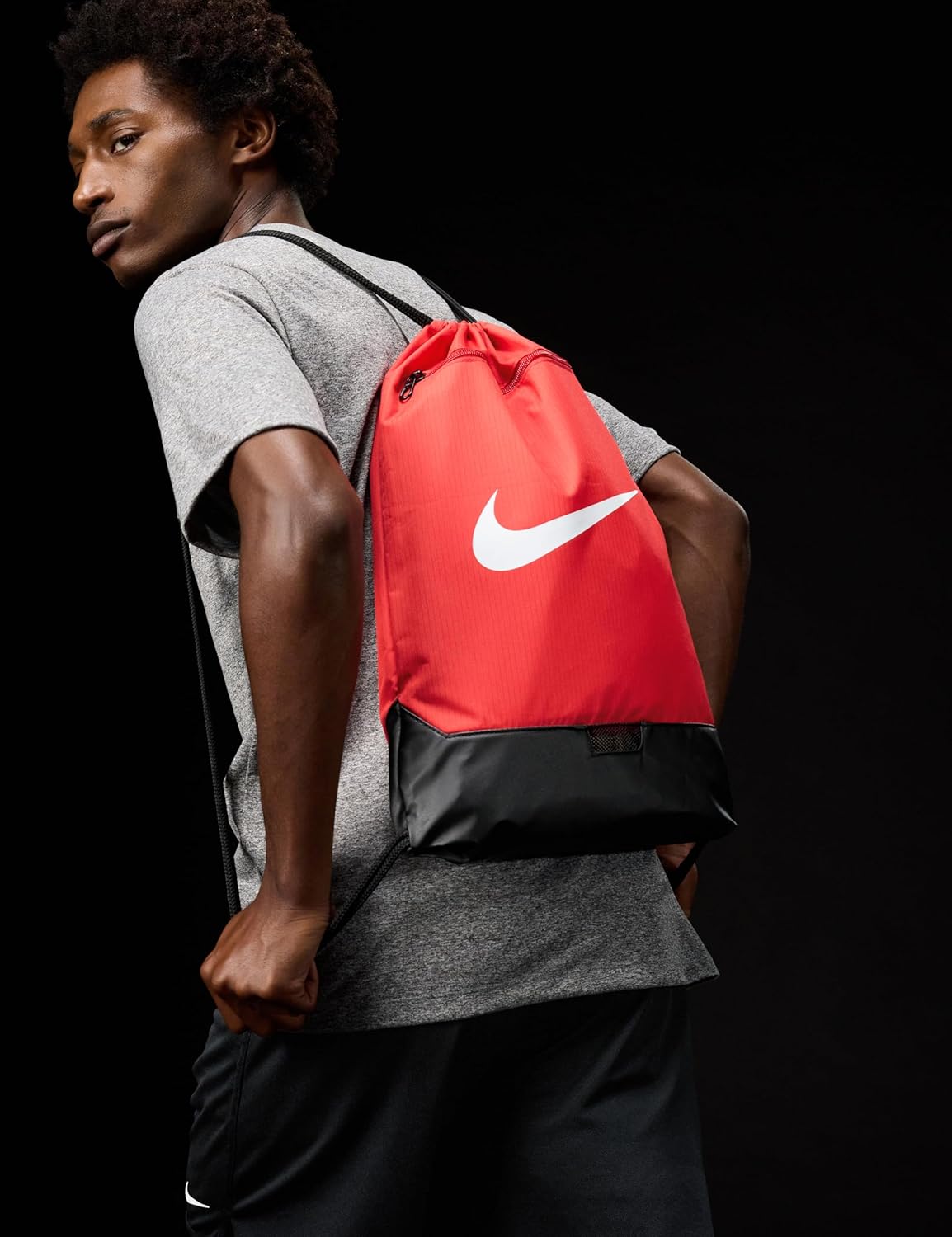 Nike Unisex Adult Gameday Brasilia 9.5 Training Drawstring Gym Sack, Bag, Backpack (18L) | Mens and Womens